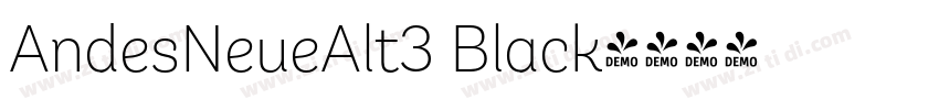 AndesNeueAlt3 Black字体转换